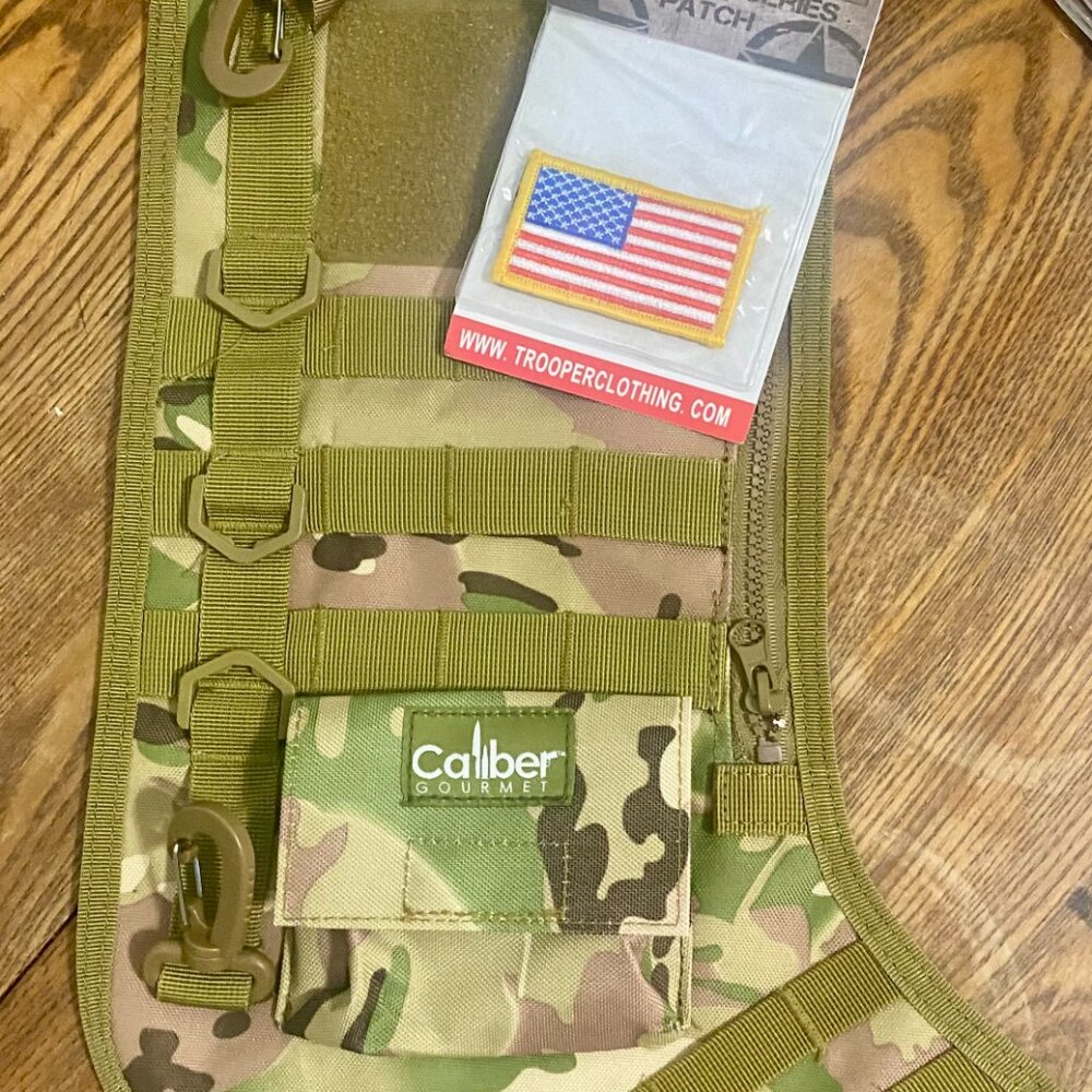 Camouflage Tactical Christmas Stocking - 800D Military Nylon, MOLLE-Ready
